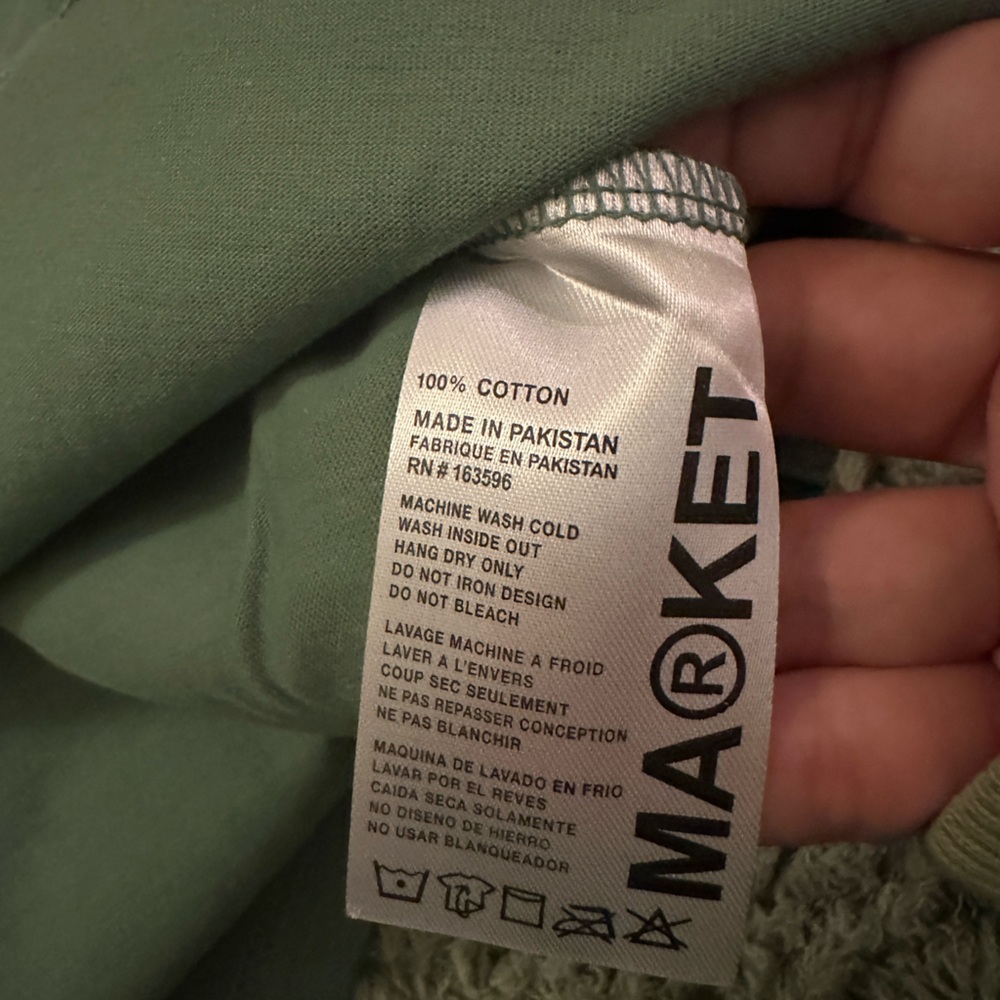 Men’s Market UO Exclusive Hackers Tee Army Green Size Medium - Picture 8 of 9
